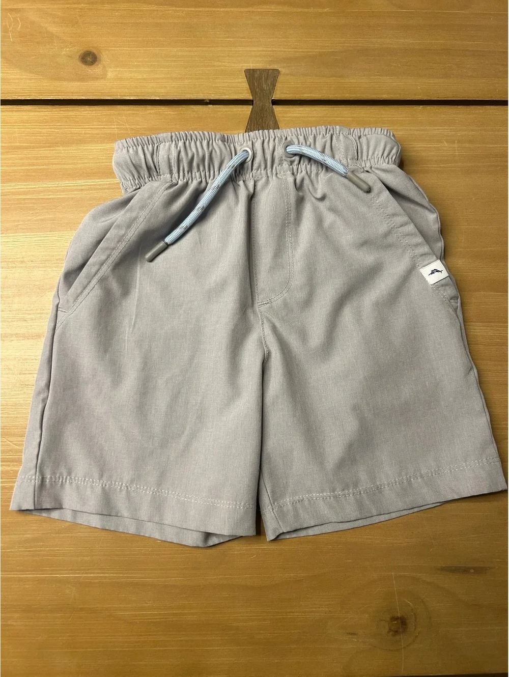 Tommy Bahama Active Boys' Gray Elastic Waist Shorts Size XS 4